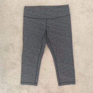 Lululemon Wunder Under Grey Crop Leggings